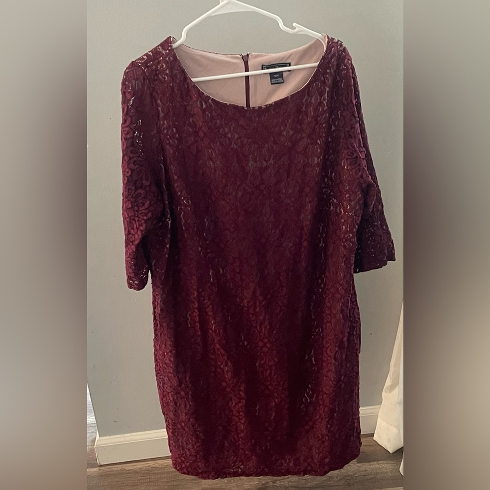 Maroon 18w dress